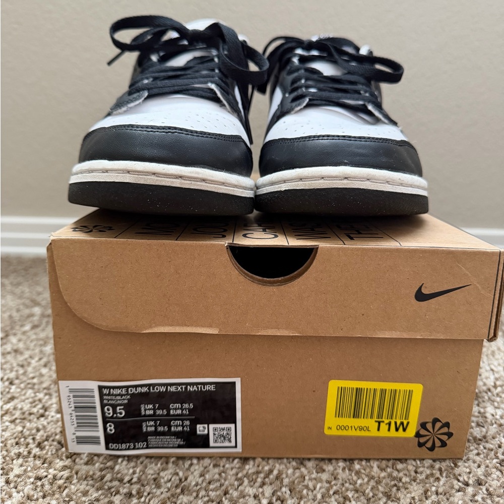 Nike Dunk Low Next Nature Black and White Sneakers